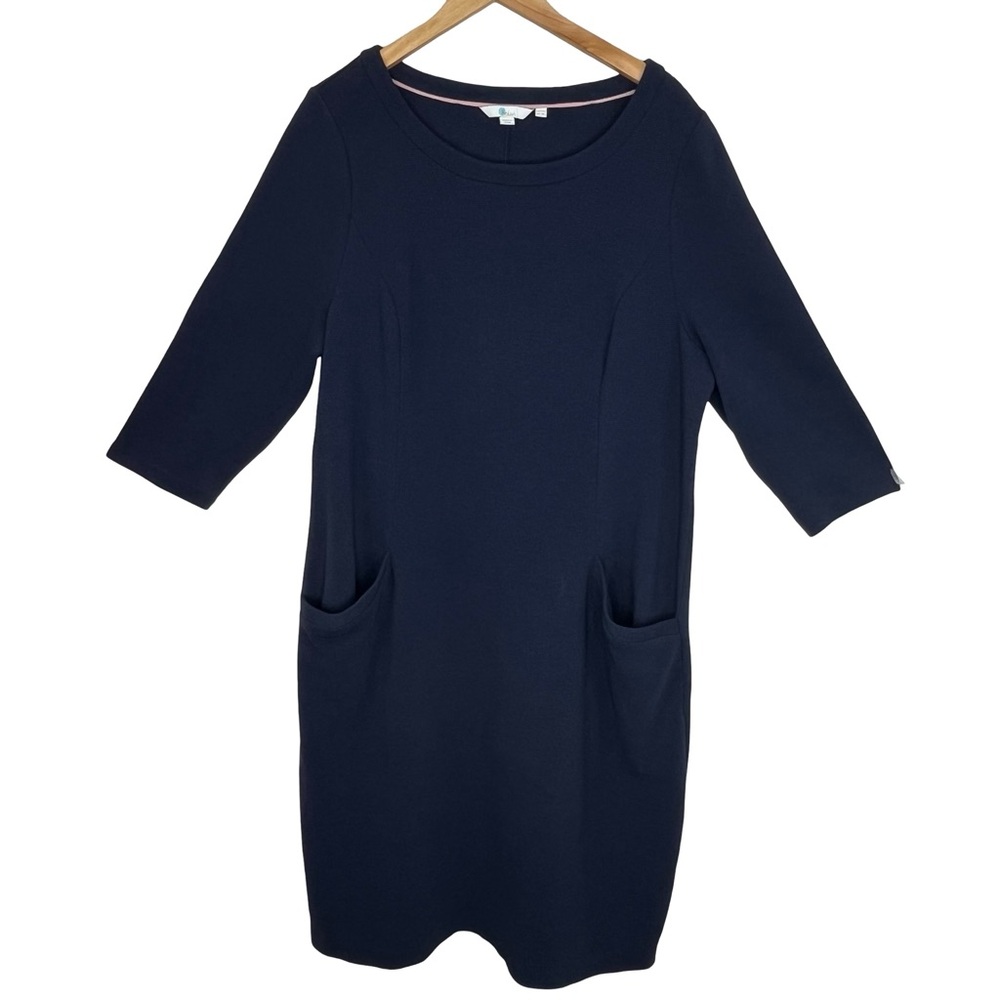 Boden Blue Sheath Dress with Raglan Sleeves